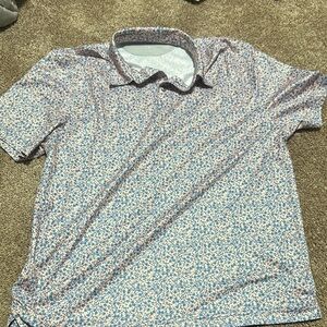 Eton Blue and Pink Casual Button Down Shirt
